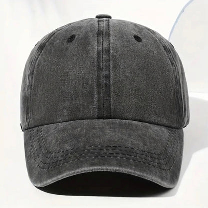 Vintage washed denim cap - blank