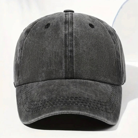 Vintage washed denim cap - blank